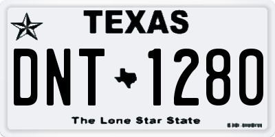TX license plate DNT1280
