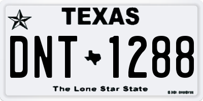 TX license plate DNT1288