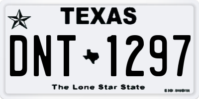 TX license plate DNT1297