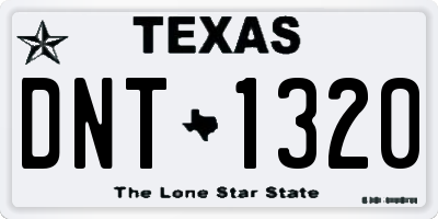 TX license plate DNT1320
