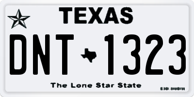 TX license plate DNT1323