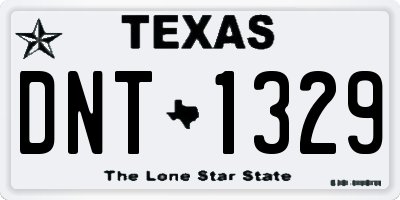 TX license plate DNT1329