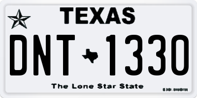 TX license plate DNT1330