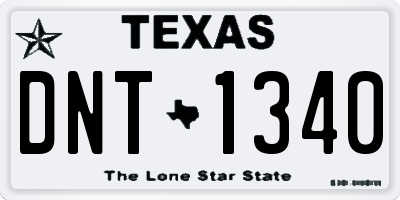 TX license plate DNT1340