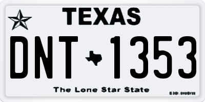 TX license plate DNT1353
