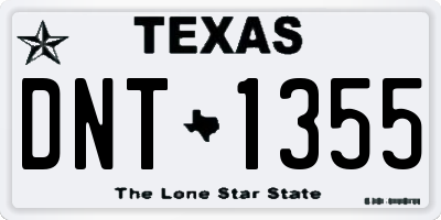 TX license plate DNT1355