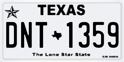 TX license plate DNT1359