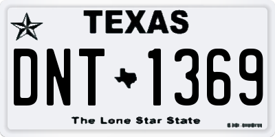 TX license plate DNT1369