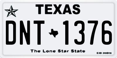 TX license plate DNT1376