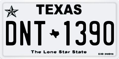 TX license plate DNT1390