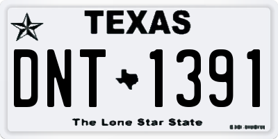 TX license plate DNT1391