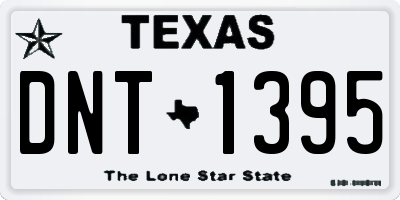 TX license plate DNT1395