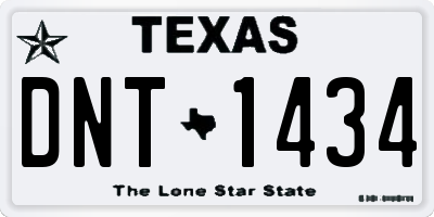 TX license plate DNT1434
