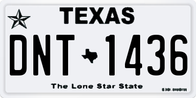 TX license plate DNT1436