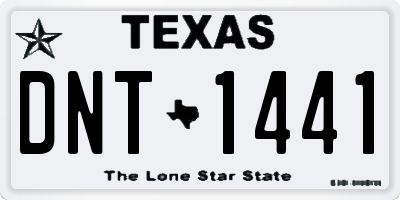 TX license plate DNT1441