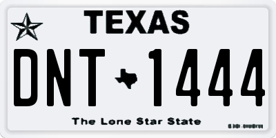 TX license plate DNT1444