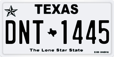 TX license plate DNT1445