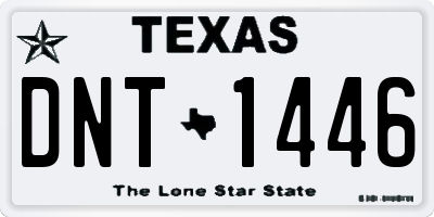 TX license plate DNT1446