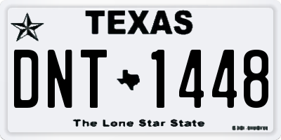 TX license plate DNT1448