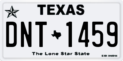 TX license plate DNT1459
