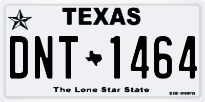 TX license plate DNT1464