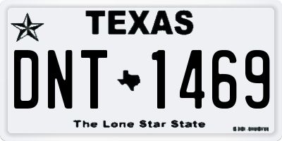 TX license plate DNT1469