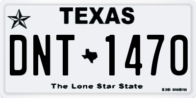 TX license plate DNT1470