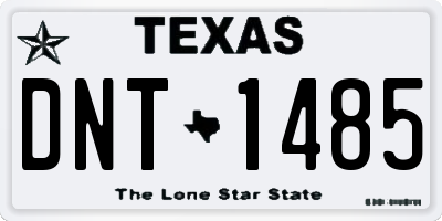 TX license plate DNT1485