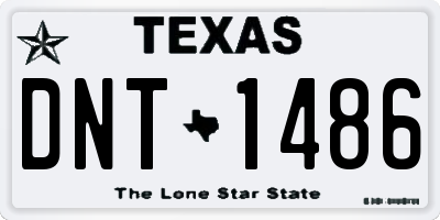 TX license plate DNT1486
