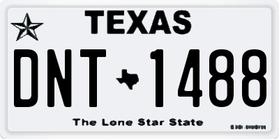 TX license plate DNT1488