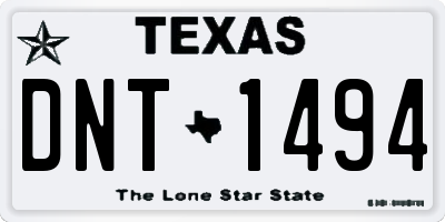 TX license plate DNT1494