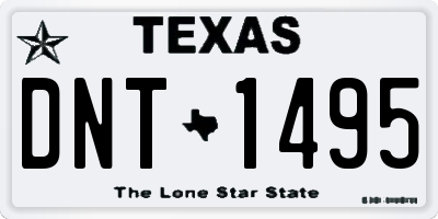 TX license plate DNT1495