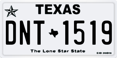 TX license plate DNT1519