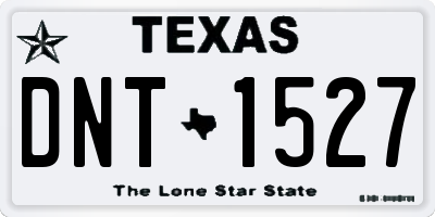 TX license plate DNT1527