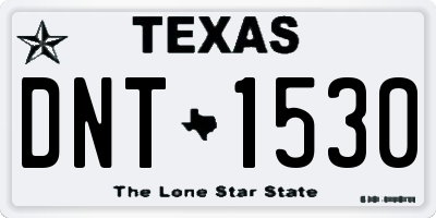 TX license plate DNT1530