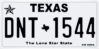 TX license plate DNT1544