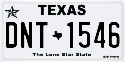 TX license plate DNT1546