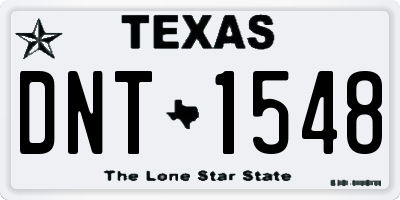 TX license plate DNT1548