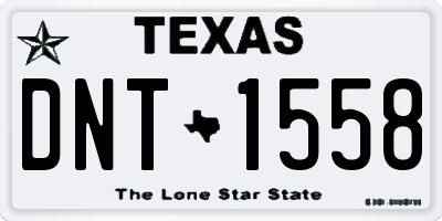 TX license plate DNT1558