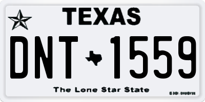 TX license plate DNT1559
