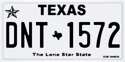 TX license plate DNT1572