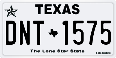 TX license plate DNT1575