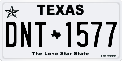 TX license plate DNT1577