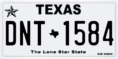 TX license plate DNT1584