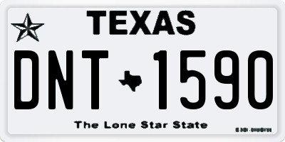 TX license plate DNT1590