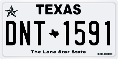 TX license plate DNT1591