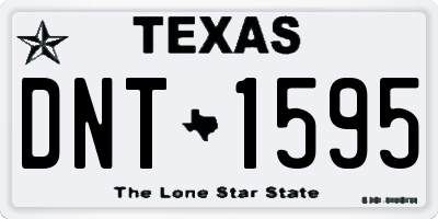 TX license plate DNT1595