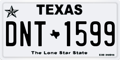 TX license plate DNT1599