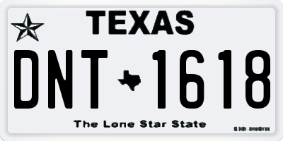 TX license plate DNT1618