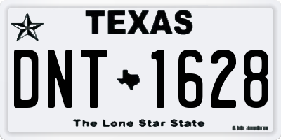 TX license plate DNT1628